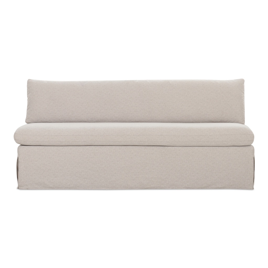 [OA-1052-34] Fable Slipcover Dining Bench Beige