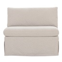 Fable Slipcover Dining Chair and Half Beige