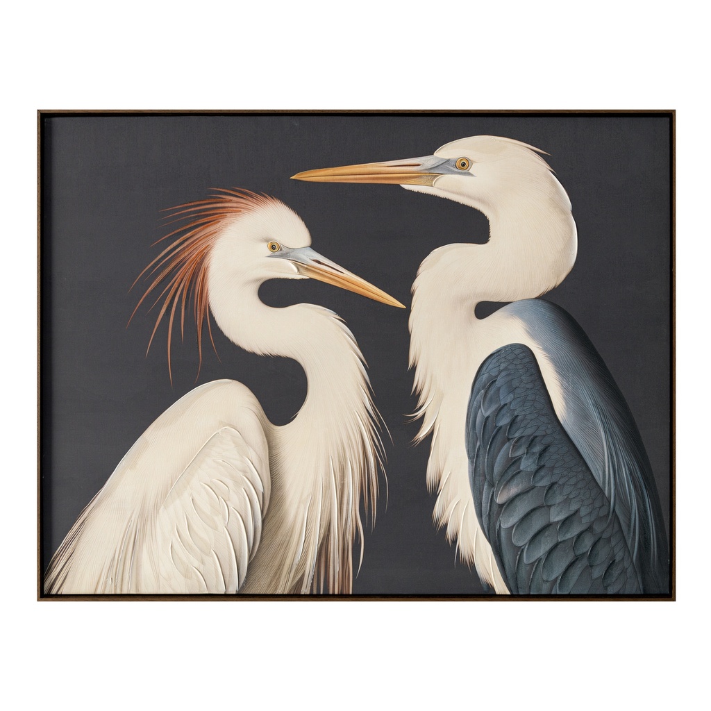 [JQ-1043-37] Two Cranes Framed Painting