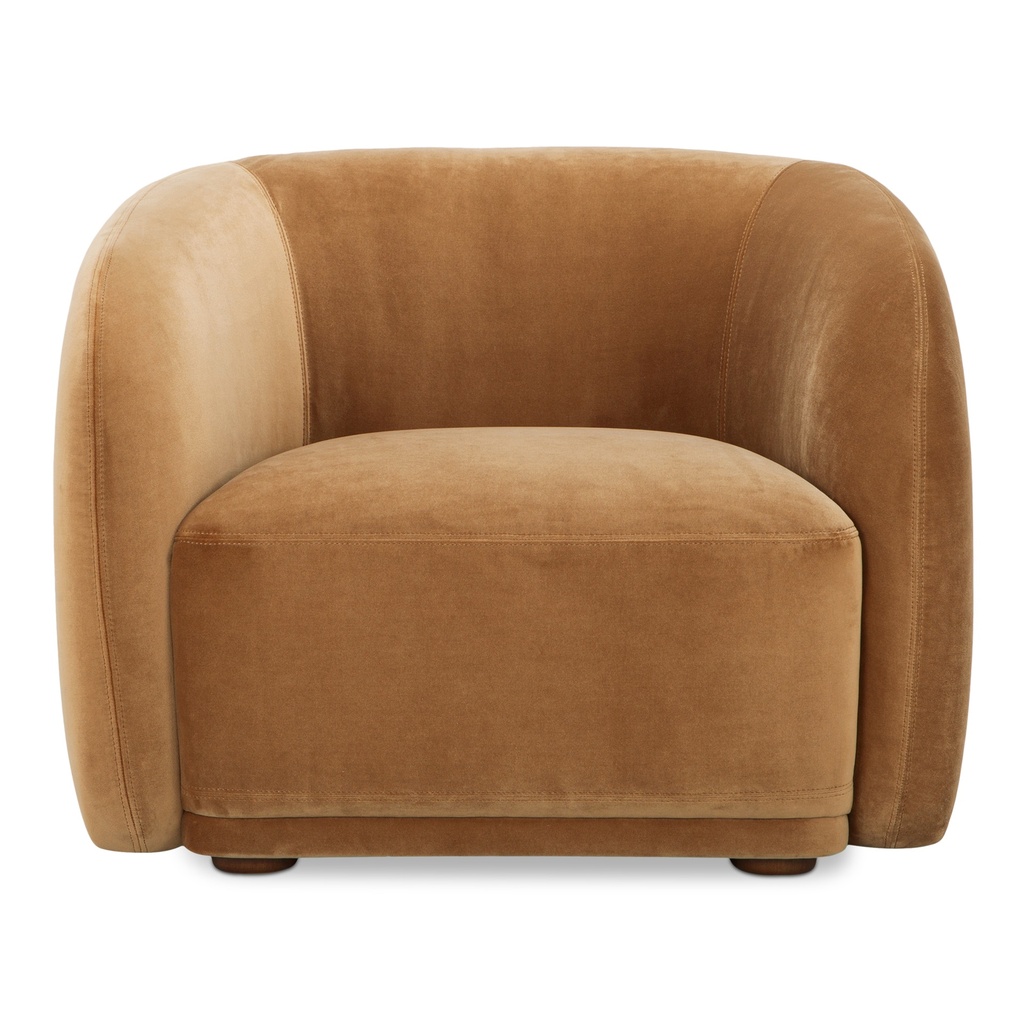[FO-1028-40] Faye Accent Chair Tan Faux Mohair