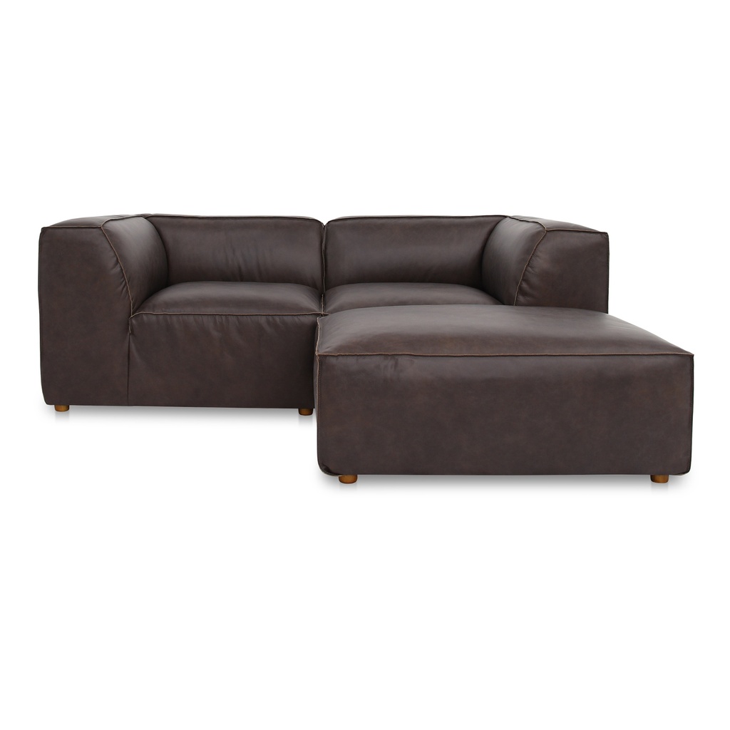 [XQ-1006-20] Form Nook Modular Sectional Espresso Brown