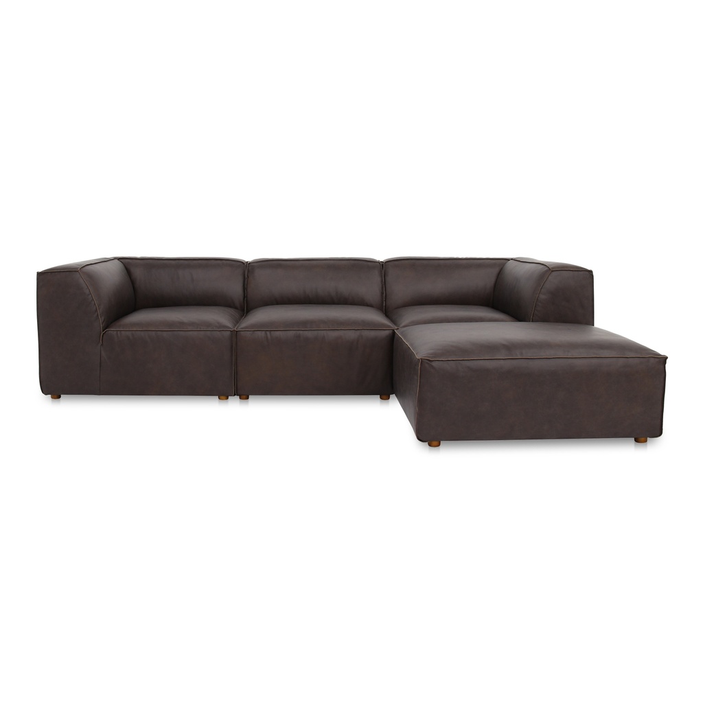 [XQ-1005-20] Form Lounge Modular Sectional Espresso Brown