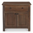 Gene Charging Nightstand Dark Brown