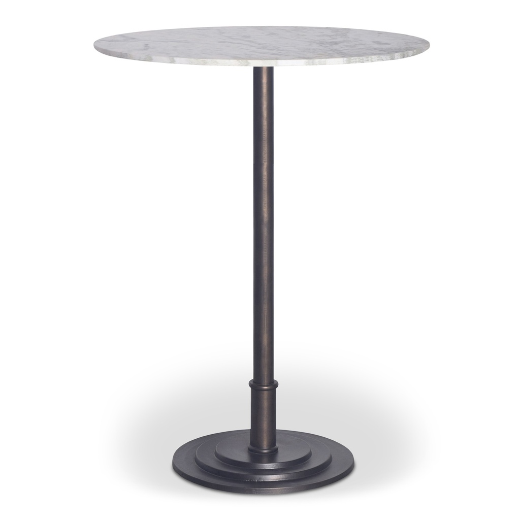 Tori Outdoor Bar Table White Marble