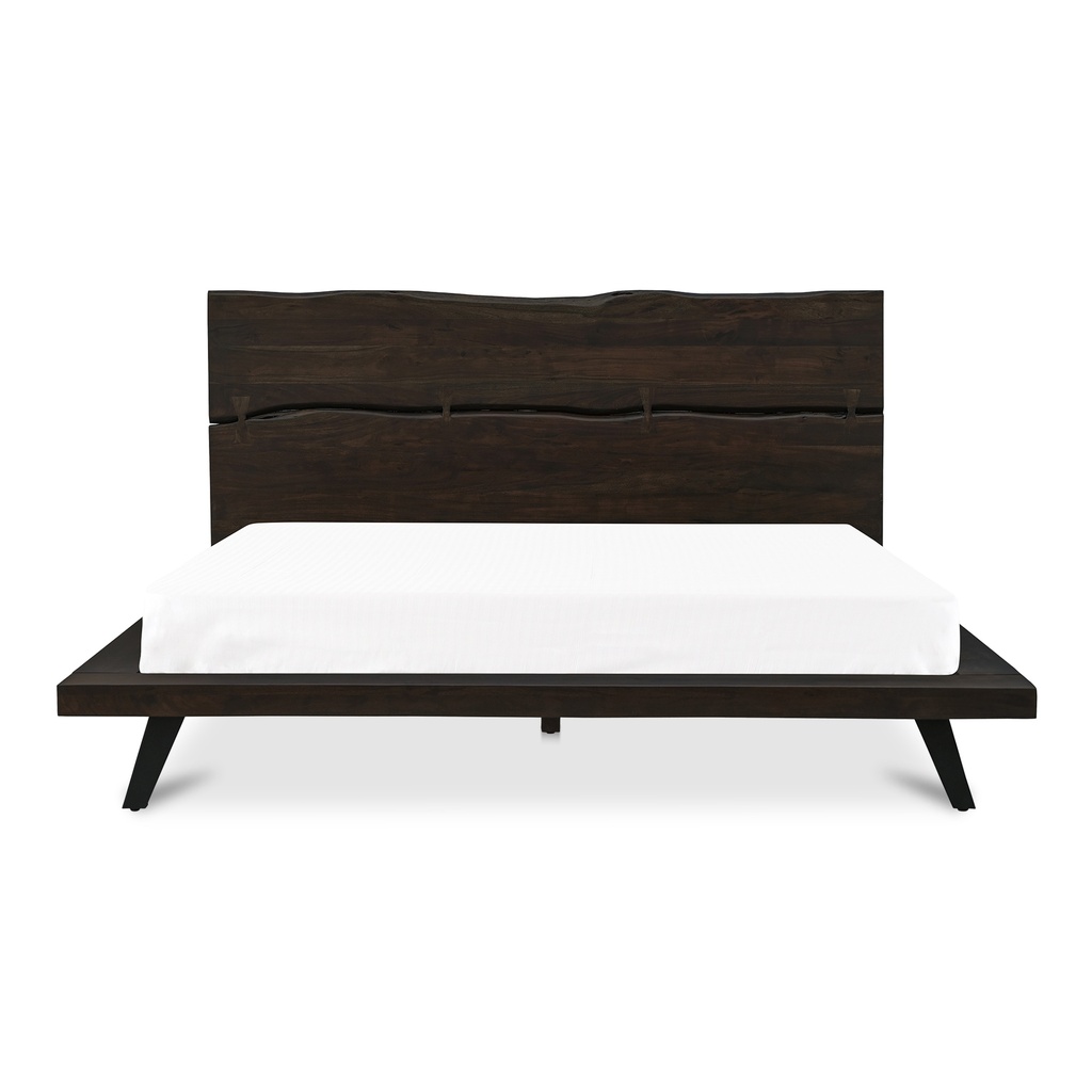 [UH-1006-20-0] Madagascar Queen Platform Bed Dark Brown