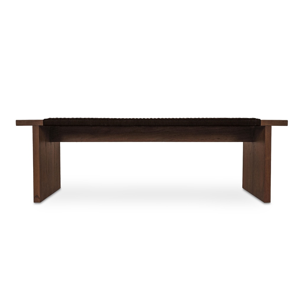 [TA-1000-03] Merritt Outdoor Bench Dark Brown