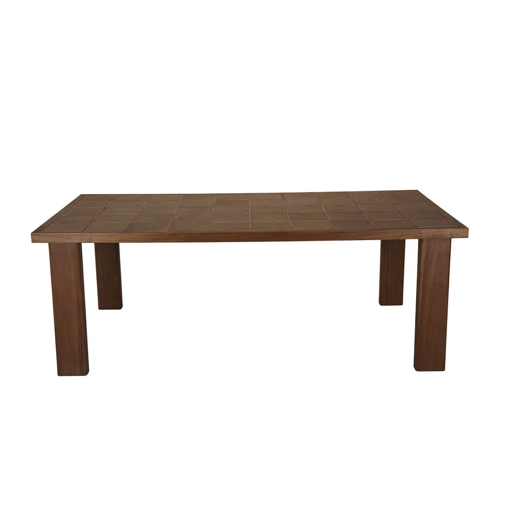 [TA-1004-03-0] Marina Outdoor Dining Table Brown