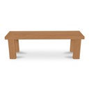Marina Outdoor Dining Bench Natural