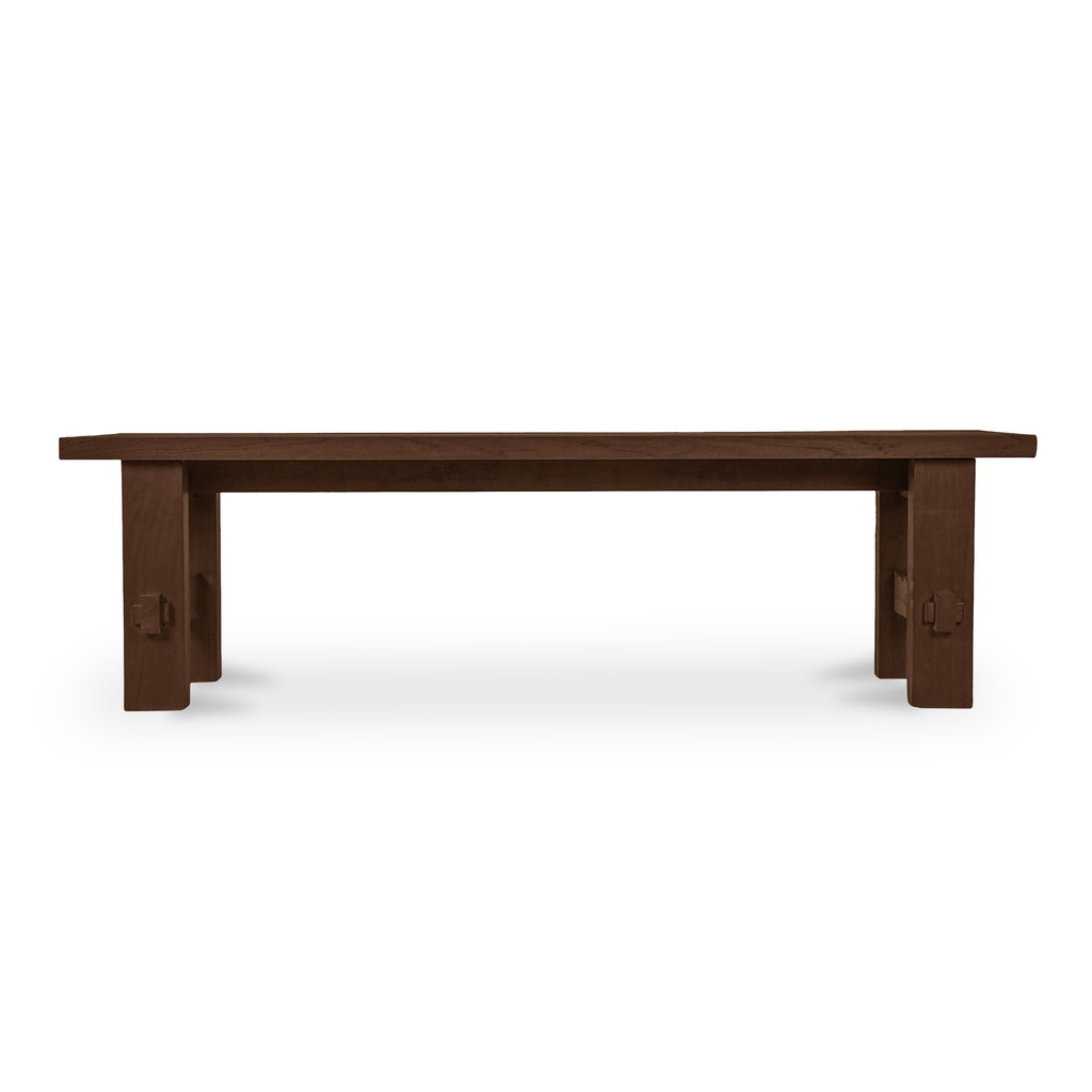 [TA-1007-03-0] Esmond Outdoor Dining Bench Brown