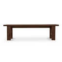 Esmond Outdoor Dining Bench Brown