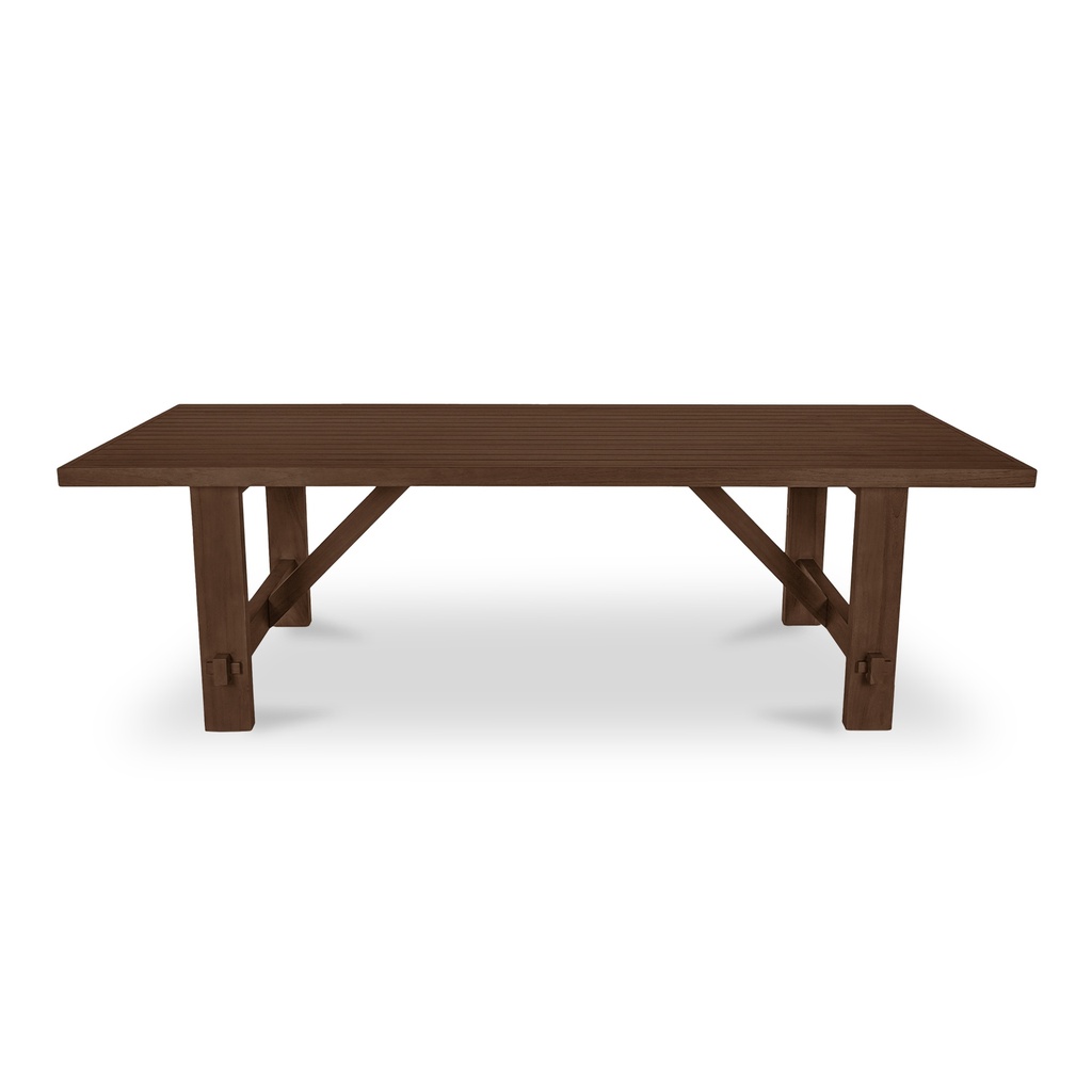 [TA-1008-03-0] Esmond Outdoor Dining Table Brown
