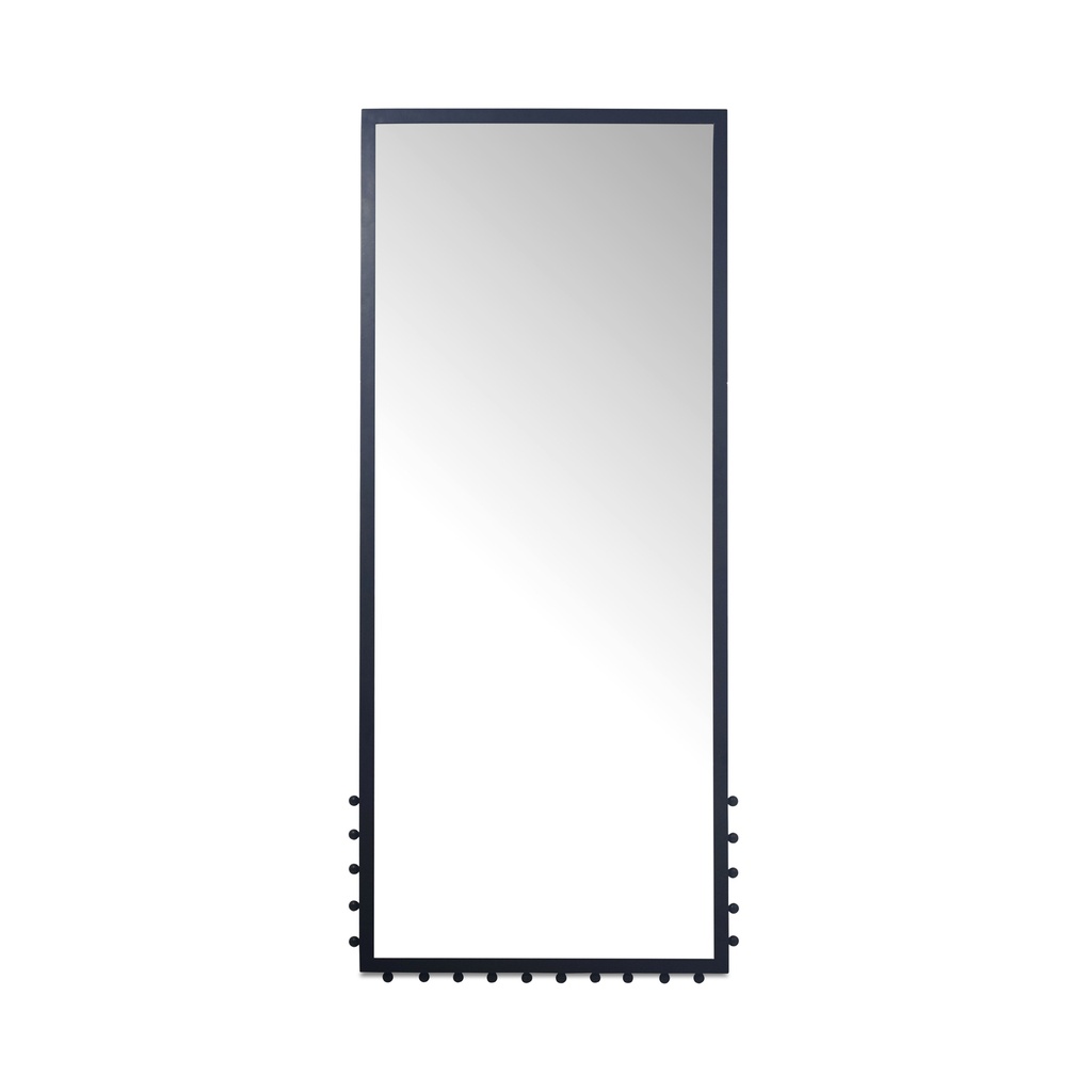 [FI-1128-02] Figaro Floor Mirror Black