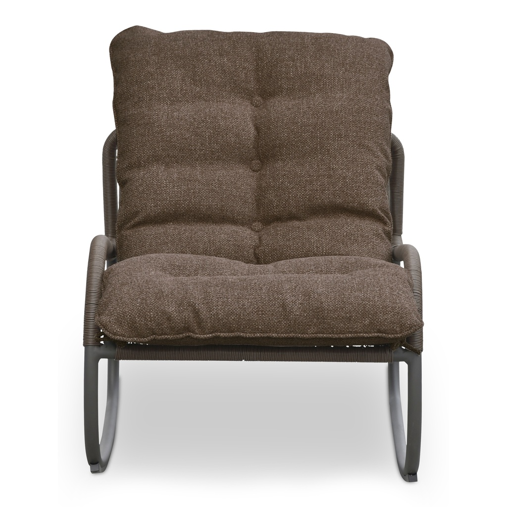 [GE-1002-03] Lyra Outdoor Rocking Chair Brown