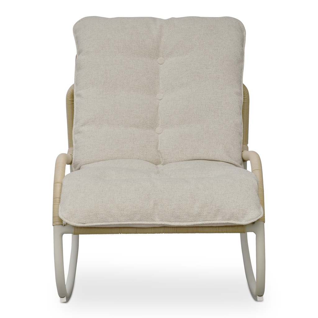 [GE-1002-34] Lyra Outdoor Rocking Chair Beige