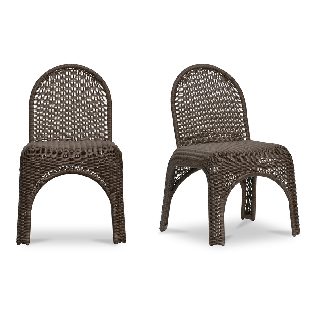 [GE-1006-03] Kendall Outdoor Dining Chair Brown-Set of Two