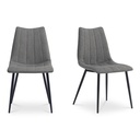 Alibi Dining Chair Dark Grey-Set of Two
