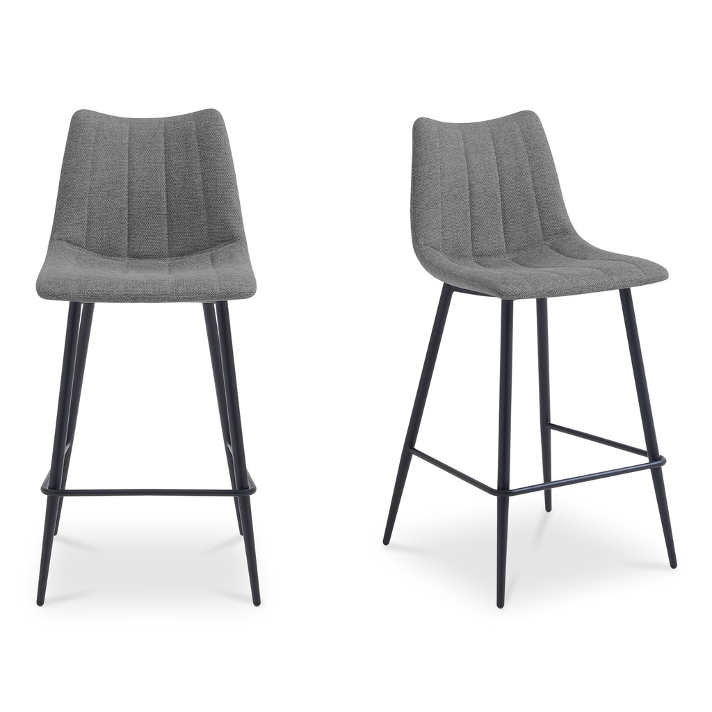 Alibi Bar Stool Dark Grey-Set of Two