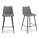 Alibi Bar Stool Dark Grey-Set of Two