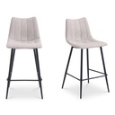 Alibi Counter Stool Beige-Set of Two
