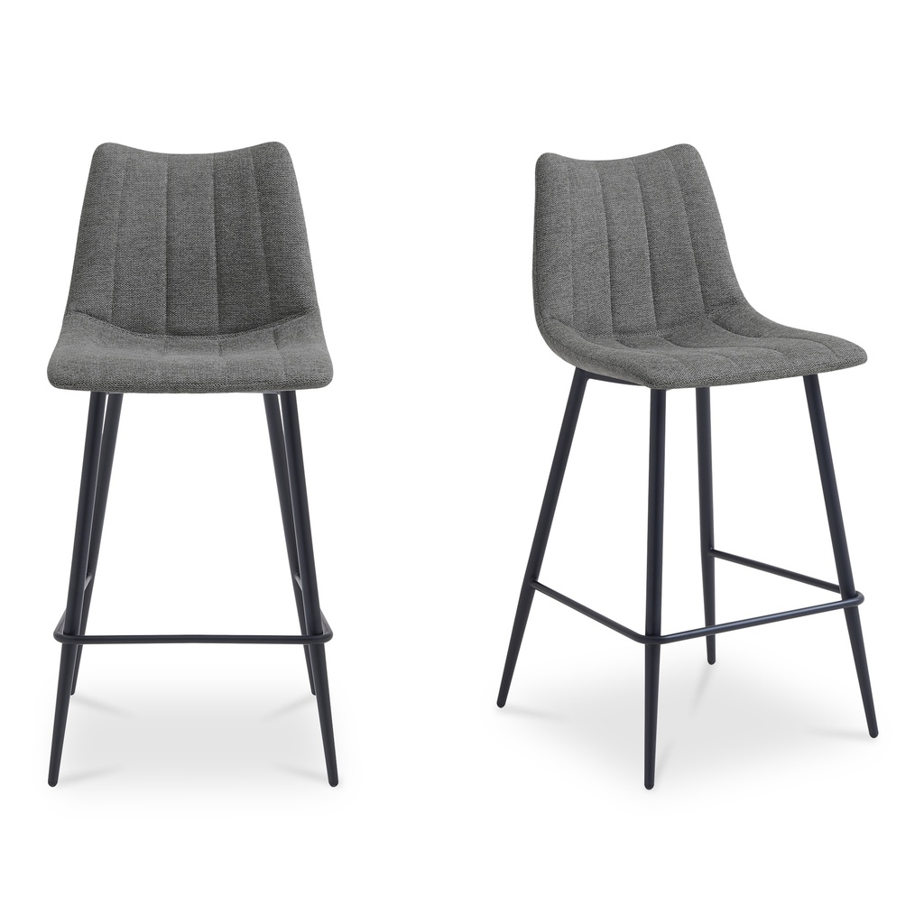 [UU-1002-25] Alibi Counter Stool  Dark Grey-Set of Two