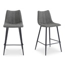 Alibi Counter Stool  Dark Grey-Set of Two