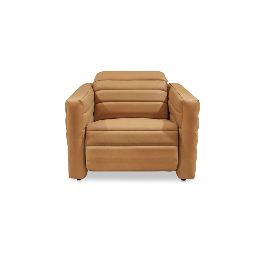 [GO-1010-40] Juno Power Recliner Chair Tan Leather