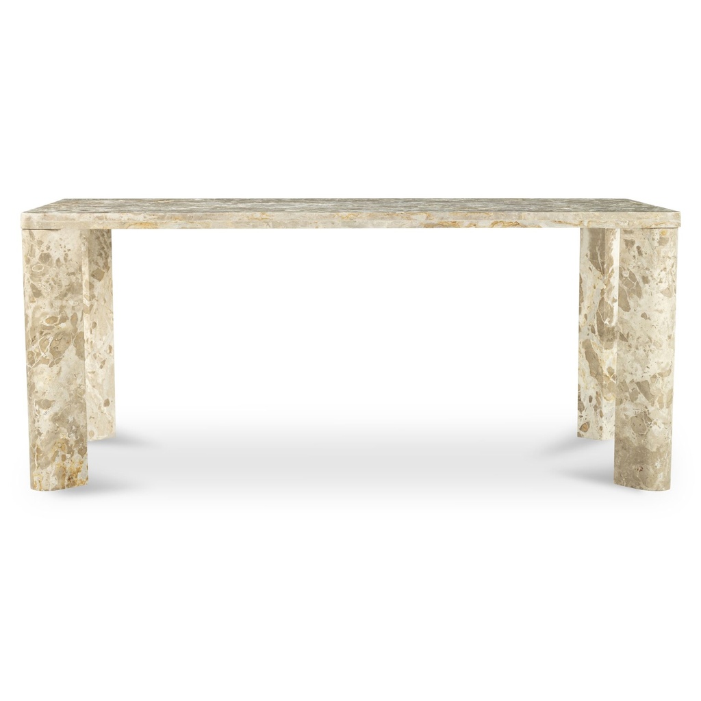 [JD-1107-34-0] Segment Dining Table Panther Stone Beige
