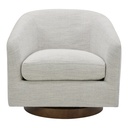 Oscy Swivel Chair Splashed White