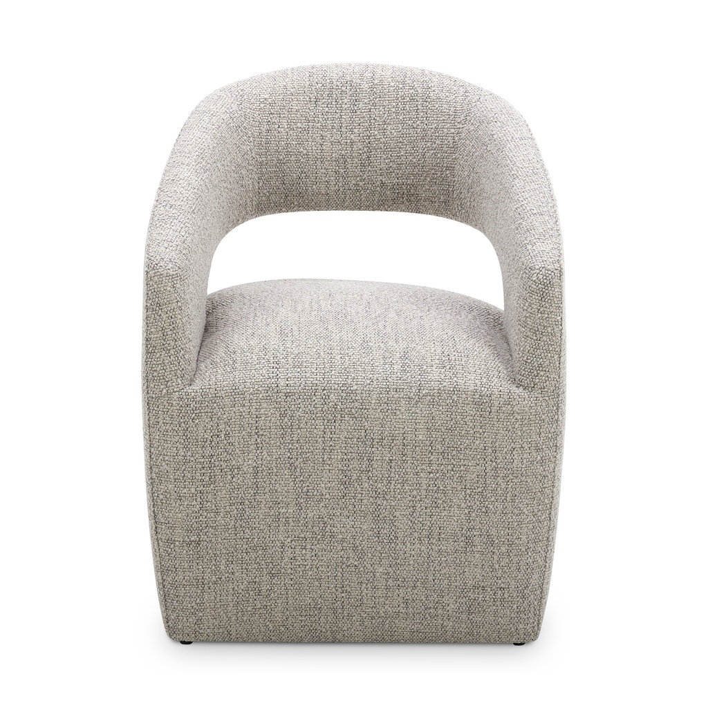 [KQ-1024-39-USA] Barrow Rolling Dining Chair Grey Storm