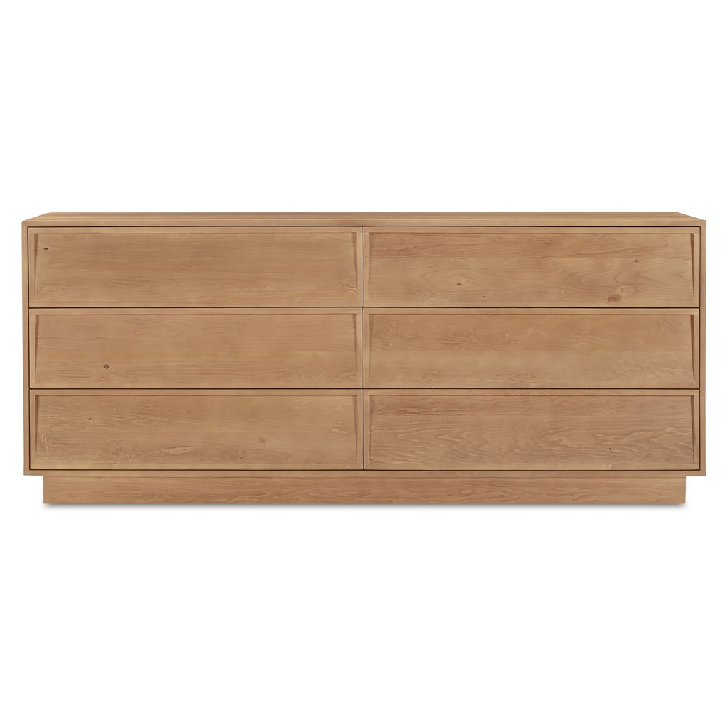 Hudson 6 Drawer Dresser Natural