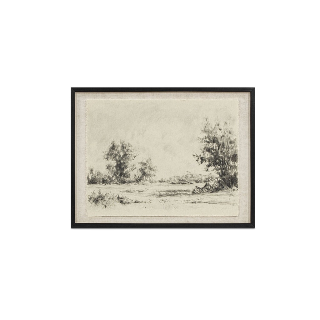 [WP-1337-37] Briar Framed Print On Linen