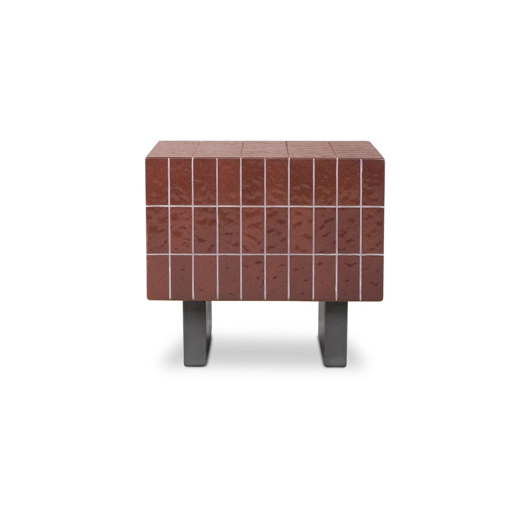 [SC-1007-03] Farren Outdoor Side Table Brown