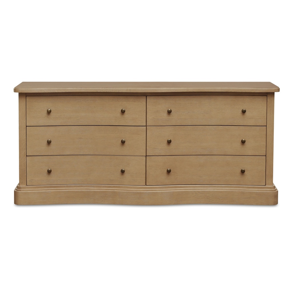 [EM-1011-24] Clarence 6 Drawer Dresser Natural