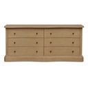 Clarence 6 Drawer Dresser Natural