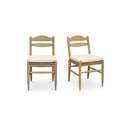 Tate Dining Chair Beige - Set Of Two