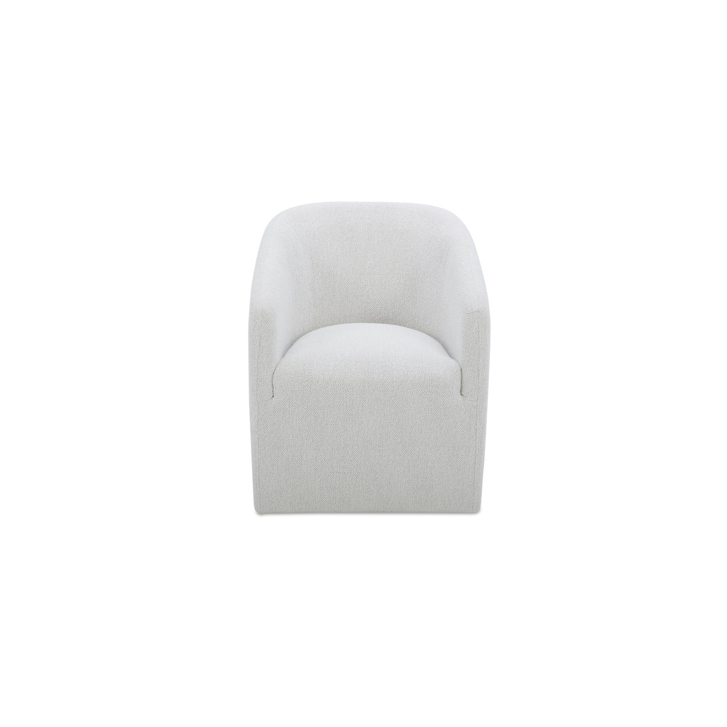 [KQ-1046-05-USA] Sandy Rolling Dining Chair Off White