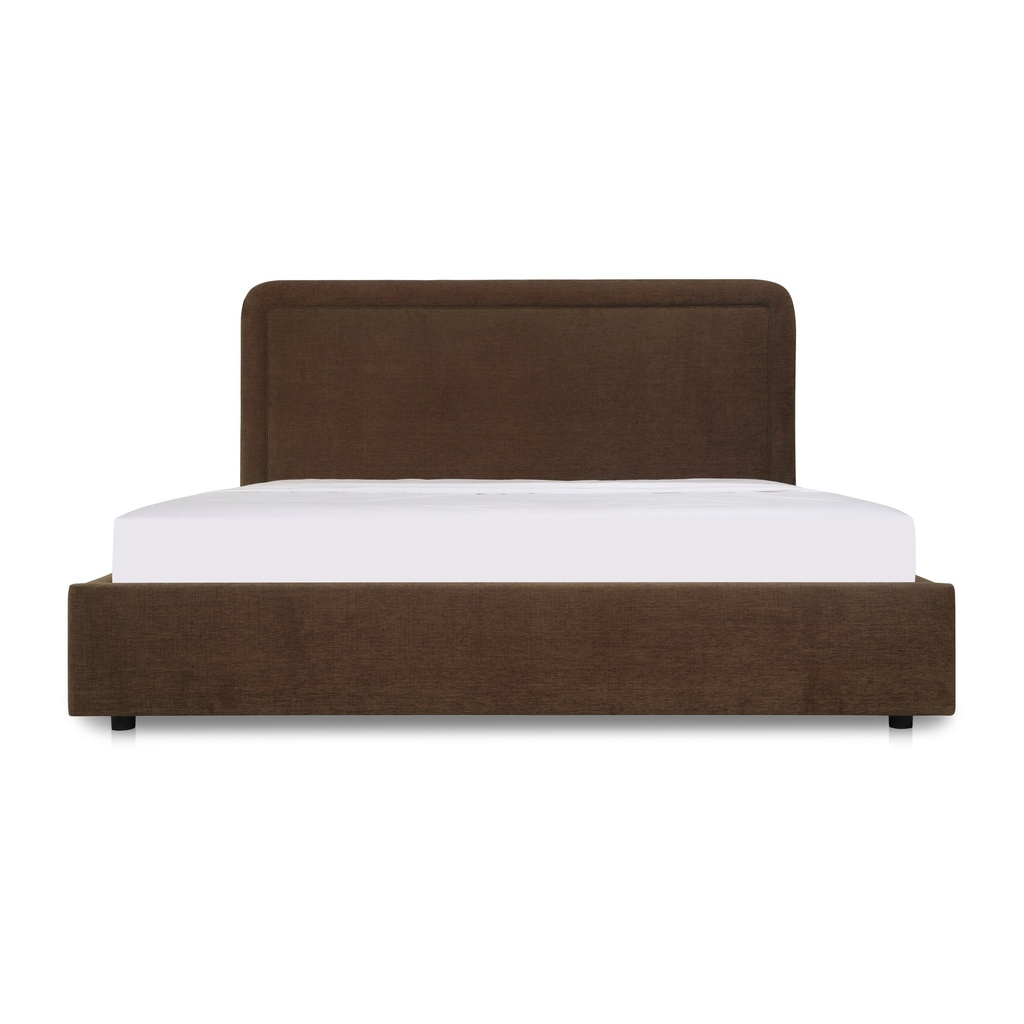 [RN-1159-20-0] Simon King Storage Bed Brown