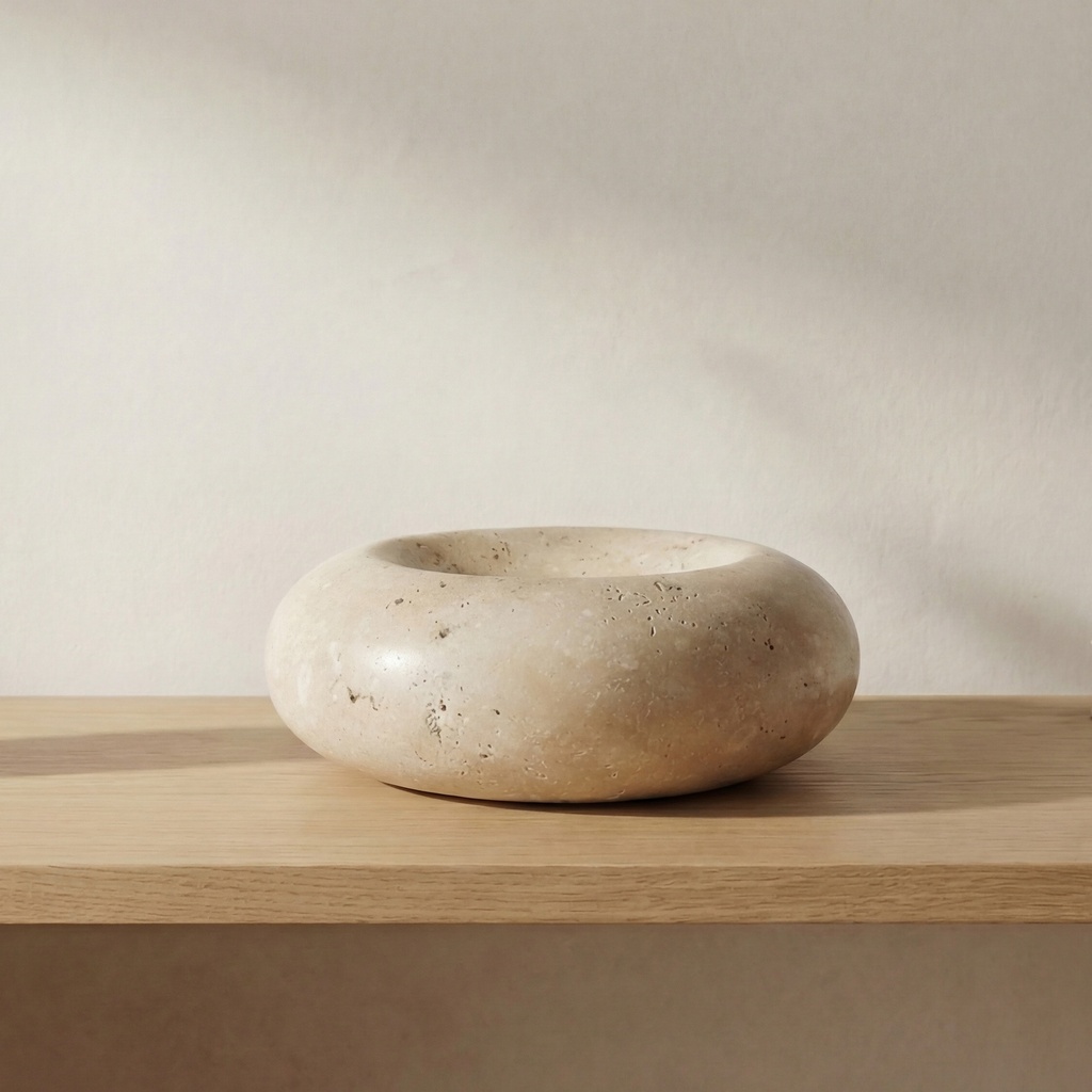 [GK-1146-34] Neso Catchall Natural Travertine