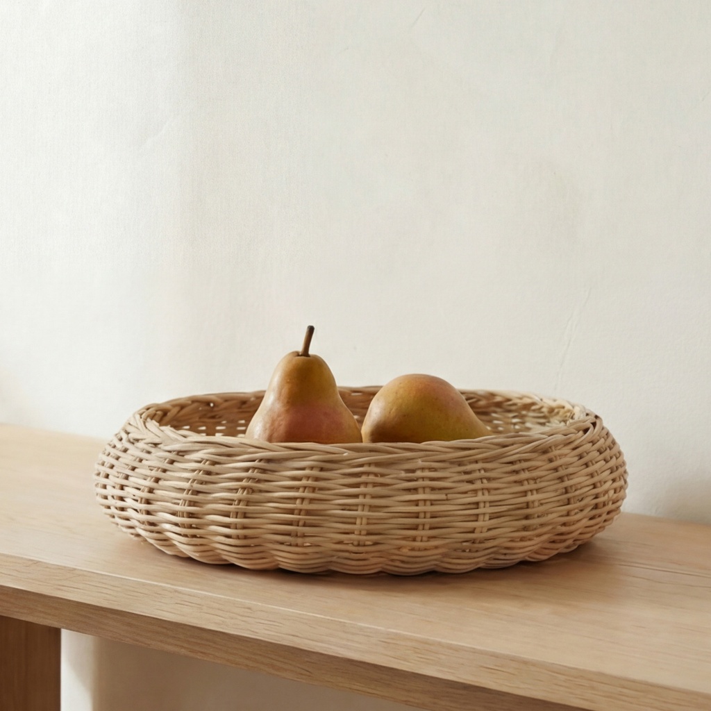 [GK-1149-24] Harding Wicker Bowl Natural