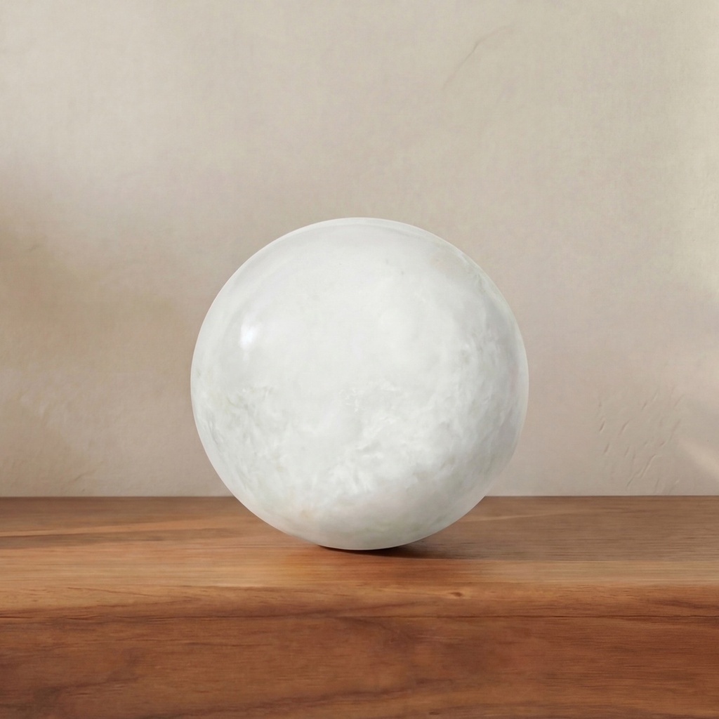 [GZ-1173-16] Odessa Sphere Tabletop Accent Green Onyx Marble