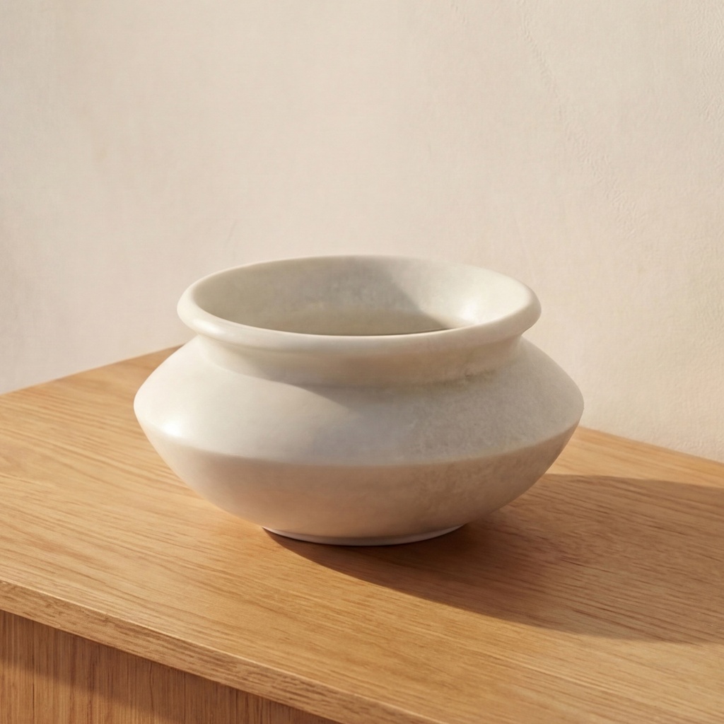 [PZ-1022-18] Romano Vessel White Marble