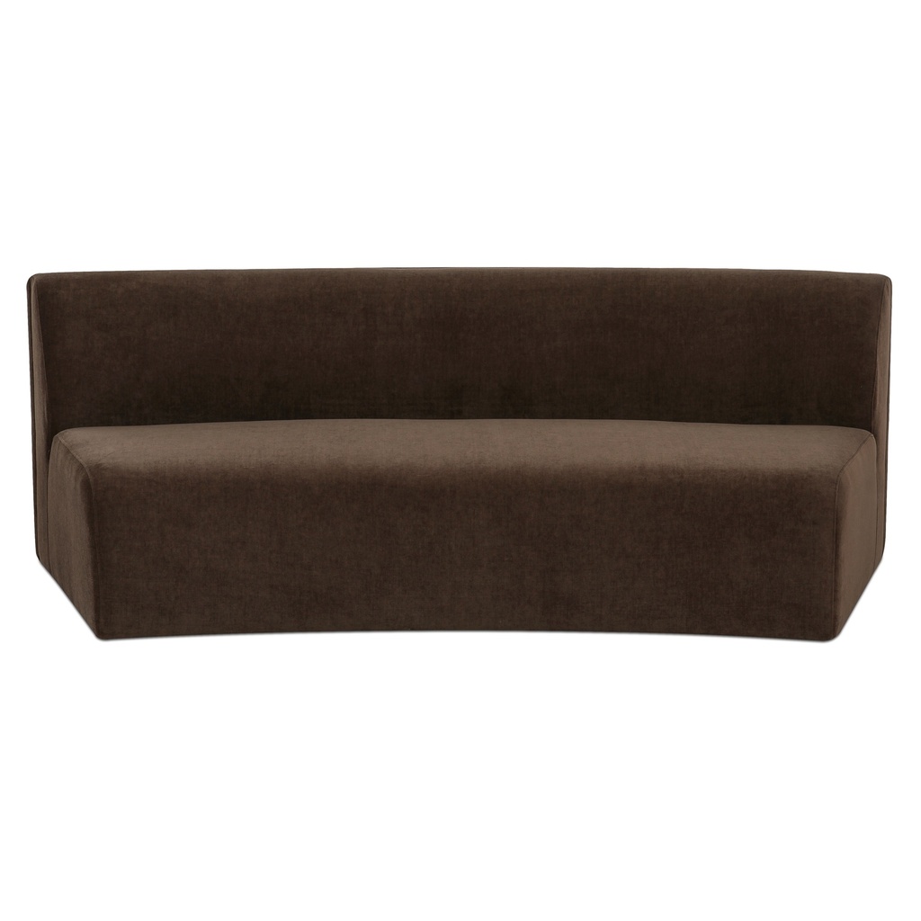 [OA-1092-20] Naomi Concave Sofa Dark Brown