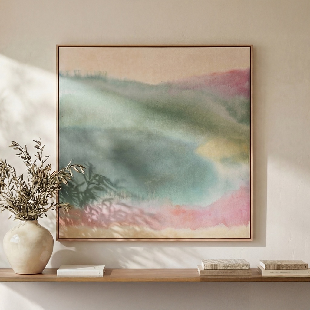 [WP-1349-37] Lotus Framed Painting