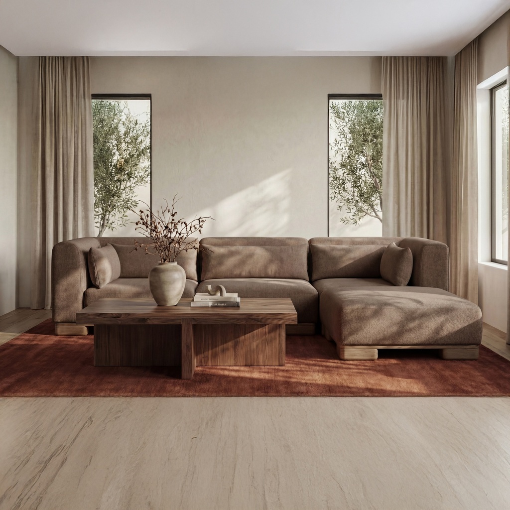 [OA-1031-20] June Slipper Chair Dark Brown