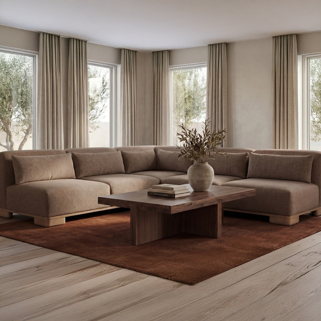 [OA-1032-20] June Sofa Dark Brown