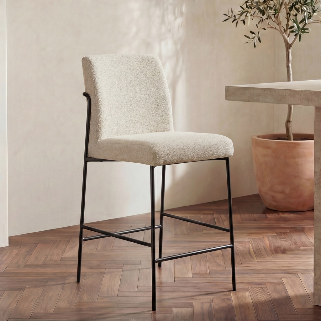 [YM-1031-34] Danny Counter Stool Ivory