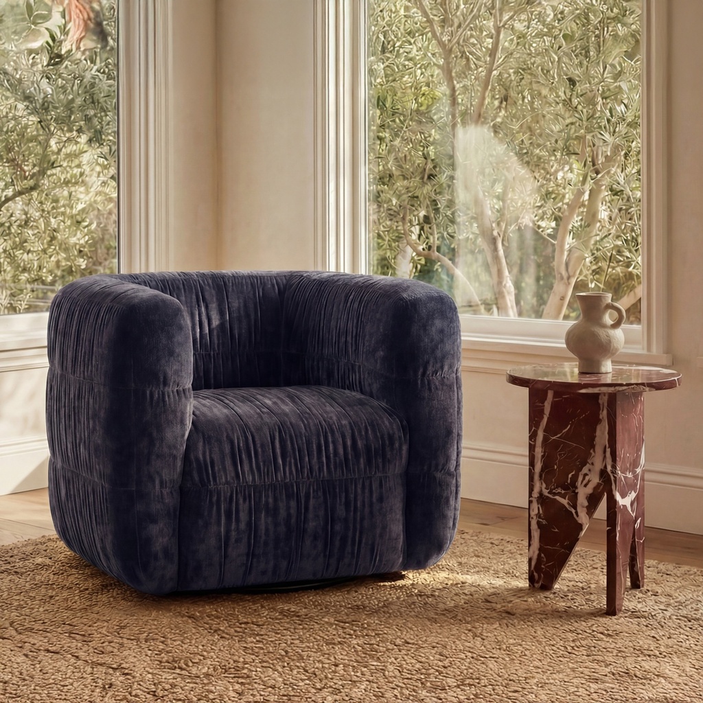 [AZ-1007-46] Robson Swivel Chair Navy