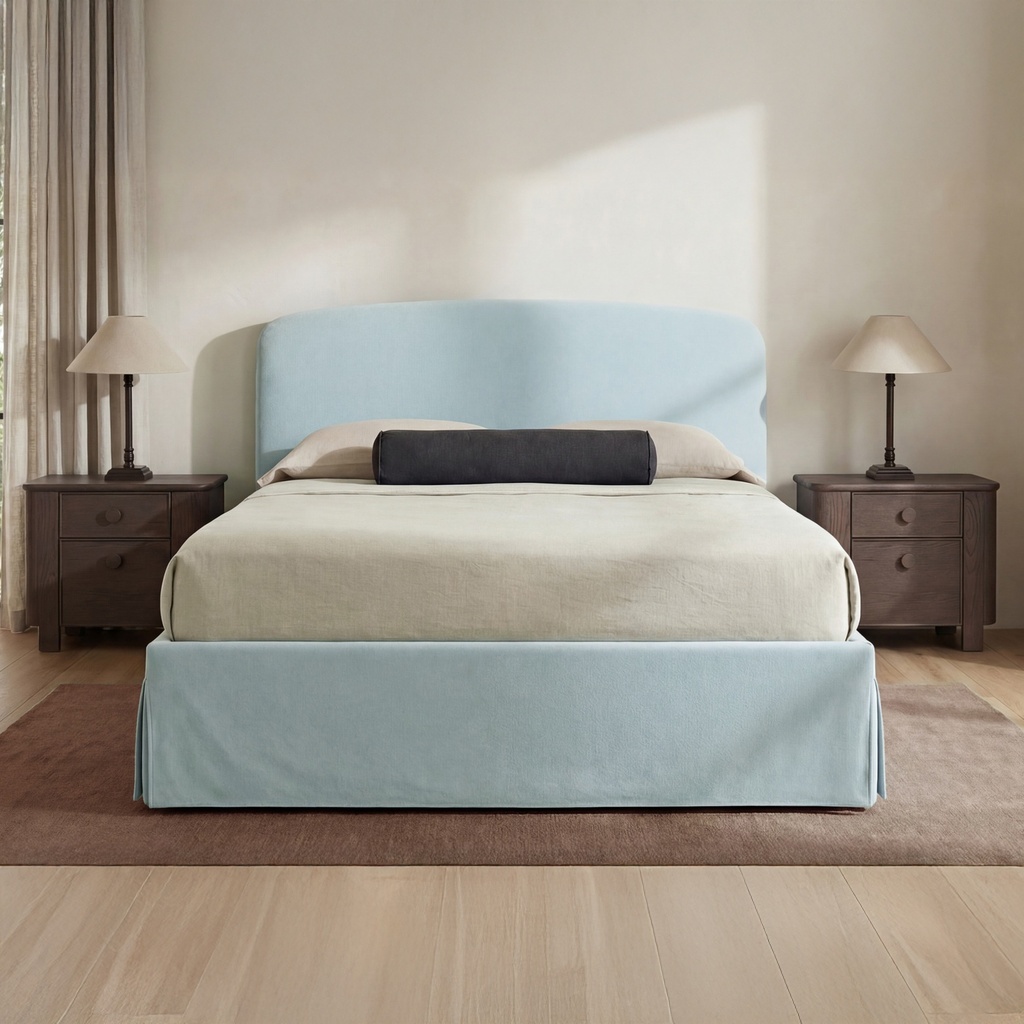 [RN-1151-45-0] Joan King Storage Bed Light Blue