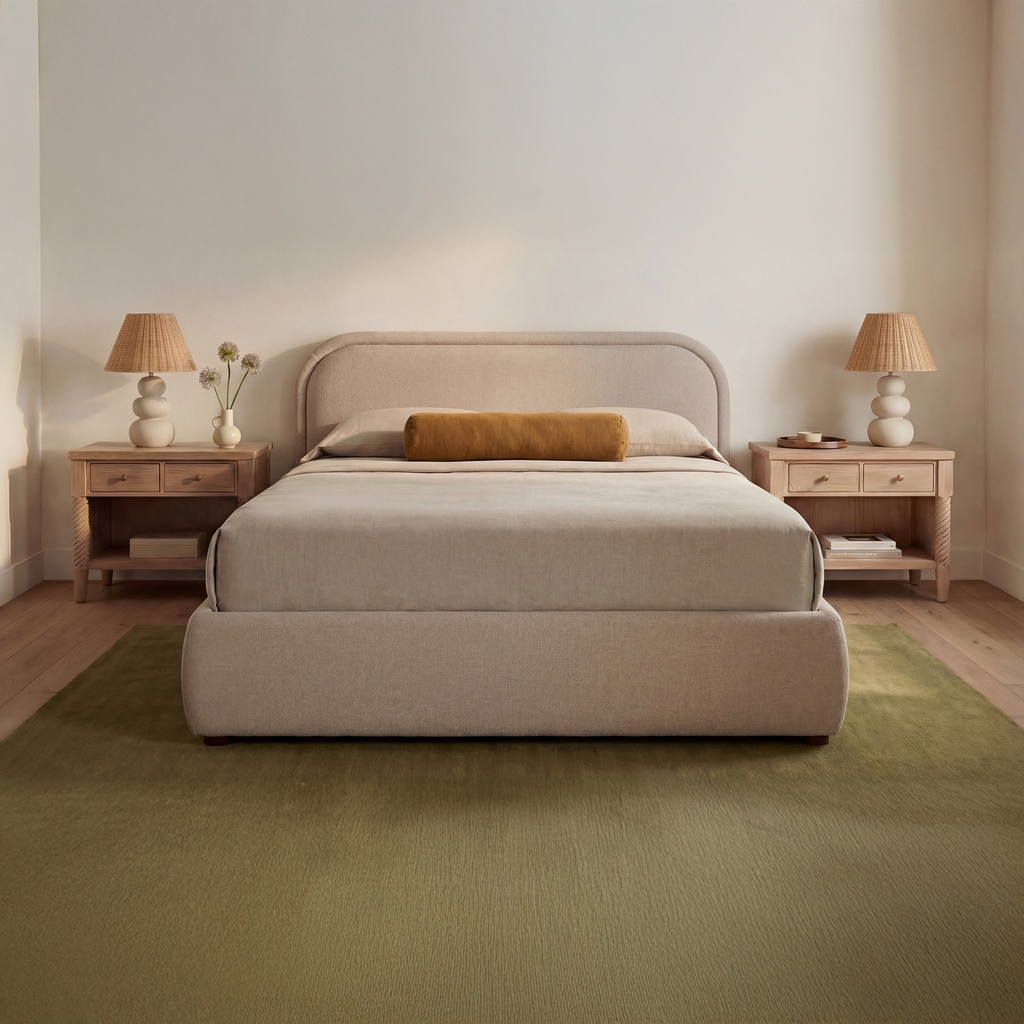 [RN-1165-21-0] Colin Queen Storage Bed Light Brown