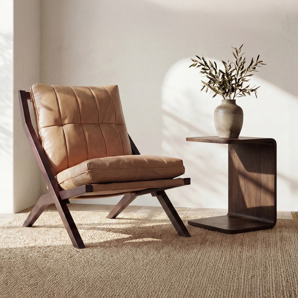 [BV-1040-20] Carrie Side Table Dark Brown